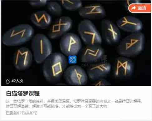 白猫塔罗课程
