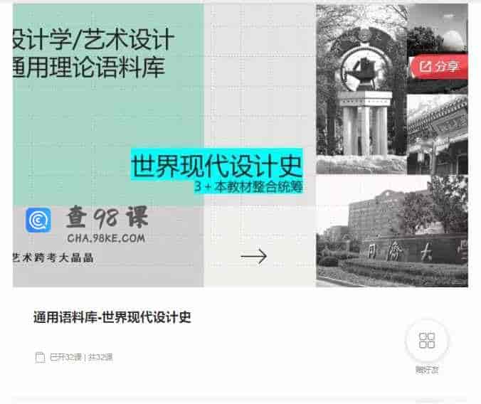 千聊 – 通用语料库-世界现代设计史