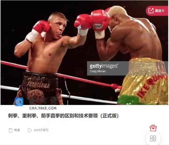 刺拳、重刺拳、前手直拳的区别和技术要领（正式版）