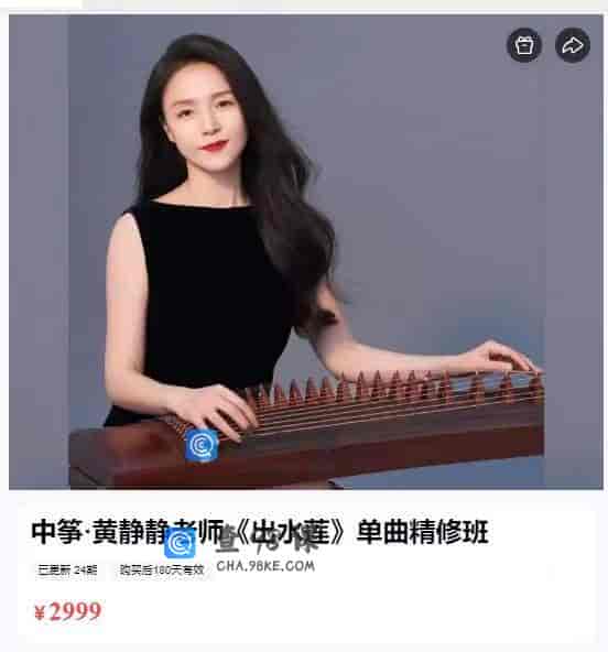 11124   中筝·黄静静老师《出水莲》单曲精修班