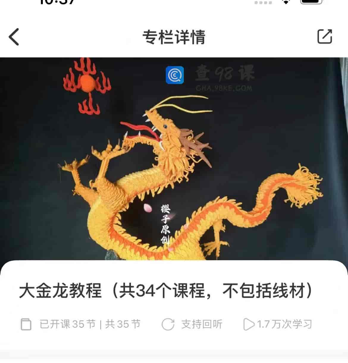 11566  大金龙教程(共34个课程，不包括线材)