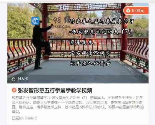张发智形意五行拳崩拳教学视频
