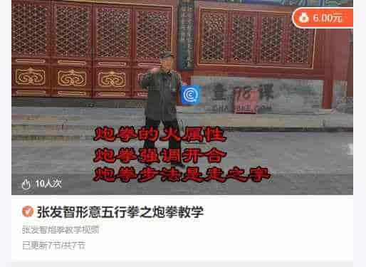 张发智形意五行拳之炮拳教学
