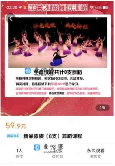 10968  精品傣族(8支)舞蹈课程