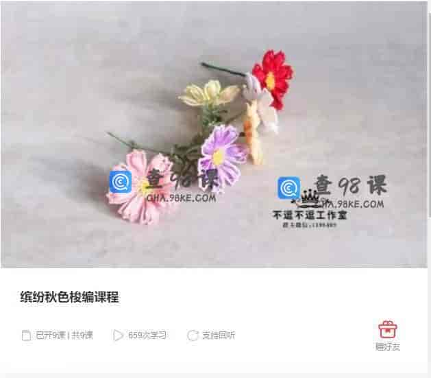 10820  缤纷秋色梭编课程