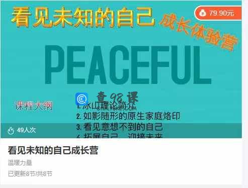 看见未知的自己成长营