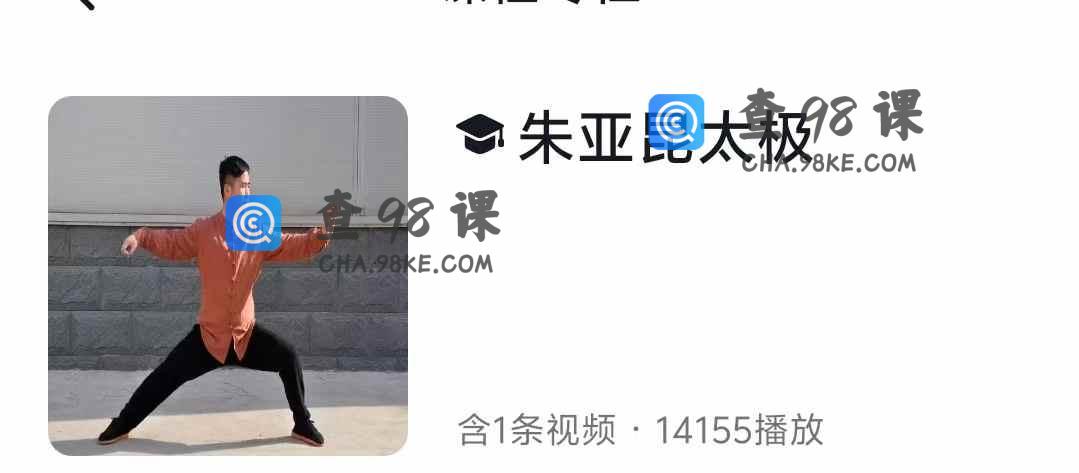 朱亚昆太极48式散手精讲课程_朱亚昆太极-【66节】