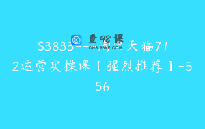 S3833---淘宝天猫712运营实操课【强烈推荐】-556