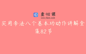 实用拳法八个基本功动作讲解全集82节
