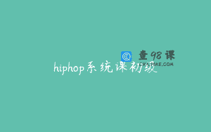 hiphop系统课初级
