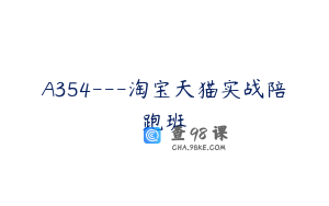 A354---淘宝天猫实战陪跑班