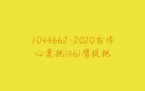 1044662-2020古传心意把(46)鹰捉把