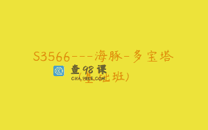 S3566—海豚-多宝塔(基础班)