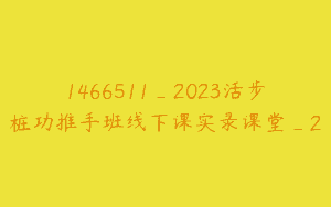 1466511_2023活步桩功推手班线下课实录课堂_2
