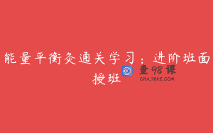 能量平衡灸通关学习：进阶班面授班