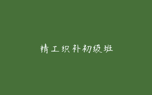 精工织补初级班