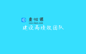 建设高绩效团队