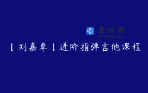 【刘嘉卓】进阶指弹吉他课程