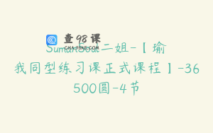 SumanSoul二姐-【瑜我同型练习课正式课程】-36500圆-4节