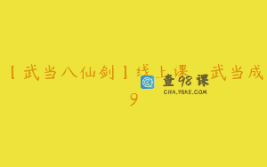 【武当八仙剑】线上课_武当成9
