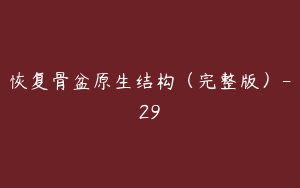 恢复骨盆原生结构（完整版）-29