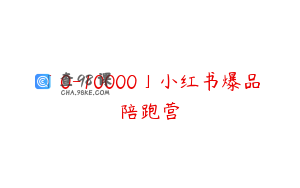 「0-10000」小红书爆品陪跑营