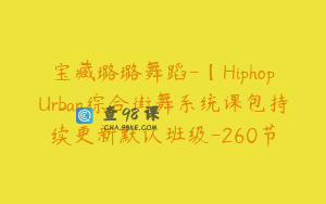 宝藏璐璐舞蹈-【HiphopUrban综合街舞系统课包持续更新默认班级-260节