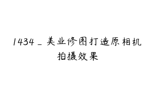 1434_美业修图打造原相机拍摄效果