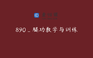 890_腿功教学与训练