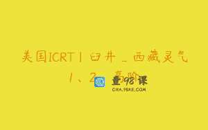 美国ICRT｜臼井_西藏灵气1、2、高阶