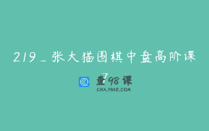 219_张大猫围棋中盘高阶课7