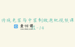 传统老浆与中浆制做泡粑视频课程-14