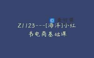 Z1123---[海洋]小红书电商基础课