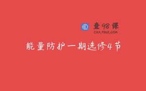 能量防护一期选修4节
