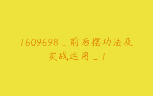 1609698_前后摆功法及实战运用_1