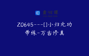 Z0645---[]小归元功带练-万古修真