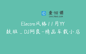 Electro风格11月YY鼓班_DJ阿良-精品车载小店
