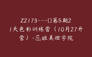 Z2173---[]第5期21天色彩训练营（10月27开营）-蕊姐美妆学院