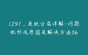 1297_皮肤分层详解-问题肌形成原因及解决方法36