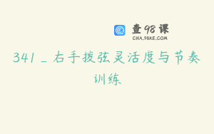 341_右手拨弦灵活度与节奏训练