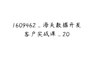1609462_海关数据开发客户实战课_20