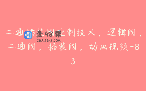 二通插装阀控制技术，逻辑阀，二通阀，插装阀，动画视频-83