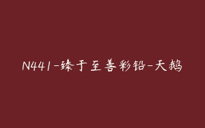 N441-臻于至善彩铅-天鹅