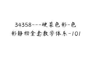 34358---硬菜色彩-色彩静物全套教学体系-101