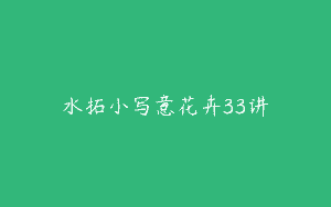 水拓小写意花卉33讲