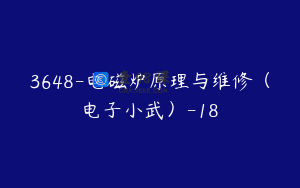 3648-电磁炉原理与维修（电子小武）-18