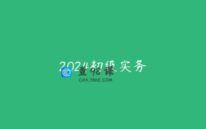 2024初级实务