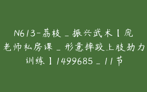 N613-荔枝_振兴武术【庞老师私房课_形意摔跤上肢劲力训练】1499685_11节