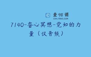 7140-睿心冥想-觉知的力量（仅音频）