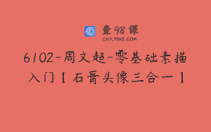 6102-周文超-零基础素描入门【石膏头像三合一】